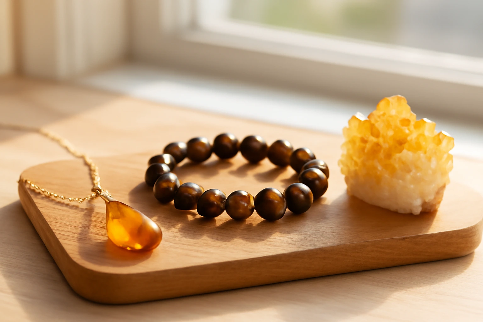 Đá hợp mệnh Thổ: citrine, mắt hổ, hổ phách, jasper và đá đỏ hồng tương sinh, chọn sao cho chuẩn