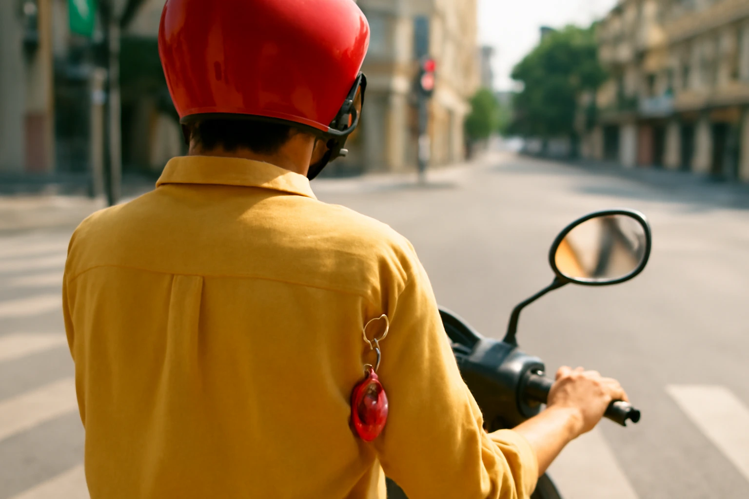 Vật hộ mệnh cho người đi xe máy: đeo gì, cất ở đâu để không vướng mũ bảo hiểm, quai và tay lái
