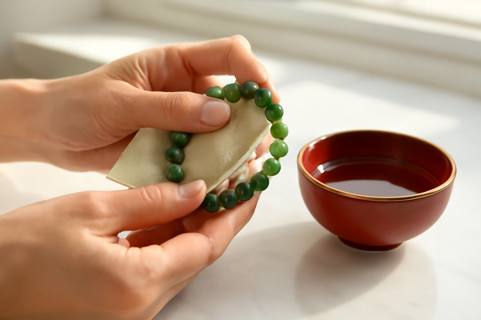 Vệ sinh đá hộ mệnh theo độ cứng và độ xốp: loại rửa nước được, loại chỉ nên lau khô